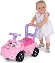 Babytaxiuri de la 10 luni - Babytaxiu și premergător Minnie Auto Ride-On Disney Smoby cu spătar și spațiu de depozitare de la 10 luni_1
