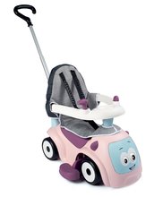 Bébitaxik 6 hónapos kortól - Szett bővíthető bébtaxi hanggal Maestro Ride-On Pink 3in1 Smoby pihe-puha textil huzattal_2