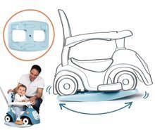 Odrážedla od 6 měsíců - Set odrážedlo rozšiřitelné se zvuky Maestro Ride-On Blue 3in1 Smoby s měkkým textilním potahem a houpačkou_19