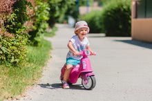 Odrážadlá od 18 mesiacov - Odrážadlo motorka s reflektorom Scooter Pink Smoby s gumenými kolesami ružové od 18 mes_7
