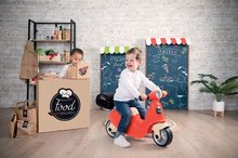 Poganjalci od 18. meseca - Poganjalec Dostava hrane Scooter Ride-On Food Express Smoby z odpirajočim prtljažnikom in tihimi gumiranimi kolesi od 18 mes_5