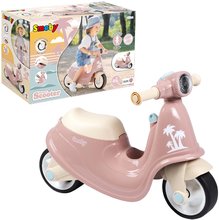 Odrážedla od 18 měsíců - Odrážedlo motorka s reflektorem Scooter Pink Smoby s gumovými koly růžové od 18 měsíců_3