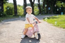 Odrážedla od 18 měsíců - Odrážedlo motorka s reflektorem Scooter Pink Smoby s gumovými koly růžové od 18 měsíců_5
