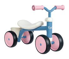 Otroški sprehajalčki - Komplet sprehajalček in voziček z zavoro Croc Baby Walker Minikiss 3in1 Smoby in poganjalec Rookie rožnati_0