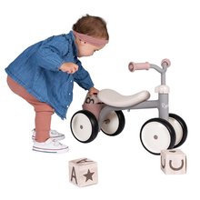 Poganjalci od 12. meseca - Poganjalec Rookie Ride-on Pink Smoby s kovinskim ogrodjem in vrtljivim krmilom od 12 mes_1