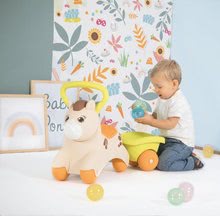 Jeździki od 12 miesięcy - Jeździk z przyczepką Baby Pony Smoby ergonomiczne wyprofilowane siedzenie i uchwyt od 12 m-ca_7