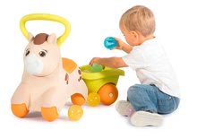 Jeździki od 12 miesięcy - Jeździk z przyczepką Baby Pony Smoby ergonomiczne wyprofilowane siedzenie i uchwyt od 12 m-ca_1