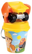 Sandeimer  - Eimerset für Sand Bob Builder Écoiffier mit einem Spielzeugauto  (Eimerhöhe 18 cm) ab 18 Monaten 5 Teile_0
