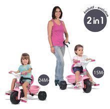 Trikes from 15 months - Be Move Smoby Tricycle with a push-pole, pink-grey, 15 months and over_2