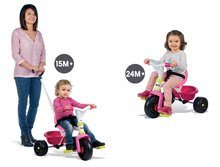 Tricicli dai 15 mesi - Triciclo Be Fun Pink Smoby con maniglione rosa dai 15 mesi_1