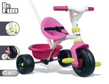 Tricicli dai 15 mesi - Triciclo Be Fun Pink Smoby con maniglione rosa dai 15 mesi_4