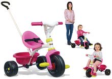 Kinderdreiräder ab 15 Monaten - Dreirad Be Fun Pink Smoby mit Führungsstab rosa ab 15 Monaten_3