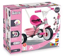 Triciclete de la 15 luni - Tricicletă Be Move Pink Smoby cu roţi EVA din cauciuc şi pivotantă roz roz_3