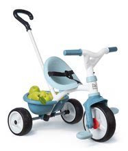 Tricikli za djecu od 15 mjeseci - Trojkolka s voľnobehom Be Move Tricycle Blue Smoby s vodiacou tyčou a EVA kolesami modrá od 15 mes SM740331_1