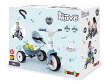 Tricikli za djecu od 15 mjeseci - Trojkolka s voľnobehom Be Move Tricycle Blue Smoby s vodiacou tyčou a EVA kolesami modrá od 15 mes SM740331_4