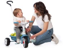 Tricikli za djecu od 15 mjeseci - Trojkolka s voľnobehom Be Move Tricycle Blue Smoby s vodiacou tyčou a EVA kolesami modrá od 15 mes SM740331_7