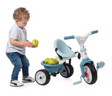 Triciclete de la 15 luni - Tricicletă cu rulare undirecțională Be Move Tricycle Blue Smoby cu mâner parental și roți EVA albastră, de la 15 luni_10