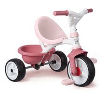 Tříkolky od 15 měsíců - Tříkolka s volnoběhem Be Move Tricycle Pink Smoby s vodicí tyčí a EVA koly růžová od 15 měsíců_2