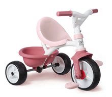 Trojkolky od 15 mesiacov - Trojkolka s voľnobehom Be Move Tricycle Pink Smoby s vodiacou tyčou a EVA kolesami ružová od 15 mes_2