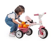 Tricikli od 15. meseca - Tricikel s prostim tekom Be Move Tricycle Pink Smoby s palico za vodenje in EVA kolesi rožnati od 15 mes_11