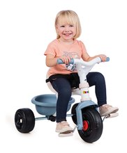 Rowerki trójkołowe od 15 miesięcy - Rowerek rójkołowy Be Fun Tricycle Blue Smoby z drążkiem prowadzącym 95 cm od 15 miesięcy_3