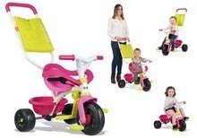 Triciclete de la 10 luni - Tricicletă Be Fun Confort Rose Smoby roz-verde de la 10 luni_0