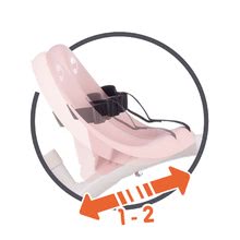Tříkolky od 10 měsíců - Tříkolka s opěrkou Be Move Comfort Tricycle Pink Smoby s EVA koly a vodicí tyč s taškou růžová od 10 měsíců_4