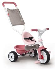 Tricikli za djecu od 10 mjeseci - Tricikl s naslonom Be Move Comfort Tricycle Pink Smoby s EVA kotačima i upravljačka drška s torbom ružičasti od 10 mjes_8