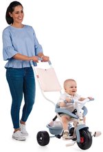 Tříkolky od 10 měsíců - Tříkolka Be Fun Comfort Tricycle Blue Smoby s dvojitou vodicí tyčí a taškou od 10 měsíců_3