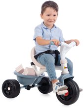 Triciclete de la 10 luni - Tricicleta Be Fun Comfort Tricycle Blue Smoby cu tijă de ghidare dublă și geantă de la 10 luni_2