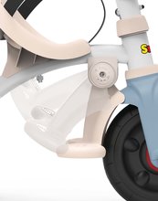 Rowerki trójkołowe od 10 miesiąca - Rowerek trójkołowy Be Fun Comfort Tricycle Blue Smoby z podwójną prowadnicą i torbą od 10 miesięcy_2