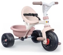 Triciklik 10 hónapos kortól - Tricikli Be Fun Comfort Tricycle Pink Smoby szülőkormánnyal és táskával 10 hó-tól_0