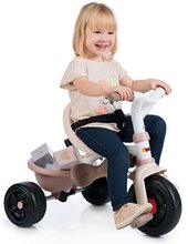 Triciklik 10 hónapos kortól - Tricikli Be Fun Comfort Tricycle Pink Smoby szülőkormánnyal és táskával 10 hó-tól_1