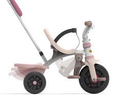 Triciclete de la 10 luni - Tricicleta Be Fun Comfort Tricycle Pink Smoby cu bara de ghidare dublă și geantă de la 10 luni_1