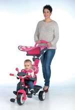 Triciklik 10 hónapos kortól - Tricikli Baby Driver Smoby napellenzővel rózsaszín-szürke 10 hó-tól_1