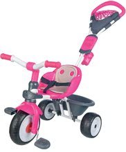 Tricikli za djecu od 10 mjeseci - Tricikl Baby Driver Smoby ružičasto-sivi s pokrivalom i volanom od 10 mjeseci_2