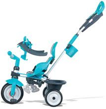 Tricikli za djecu od 10 mjeseci - Tricikl plavi Baby Driver Smoby podesivi s upravljanjem nad prednjim kotačem i upravljačem od 10 mjeseci 740601 s prevlakom i upravljačem plavo-sivi od 10 mjeseci_2