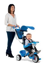 Tricicli dai 10 mesi - Triciclo con poggiatesta Baby Balade Blue Smoby con ruote in EVA blu dai 10 mesi_3