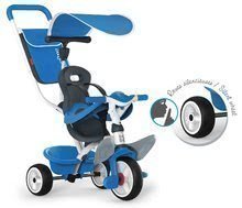 Kinderdreiräder ab 10 Monaten - Dreirad mit Rückenlehne Baby Balade Blue Smoby mit EVA-Rädern blau ab 10 Monaten_5