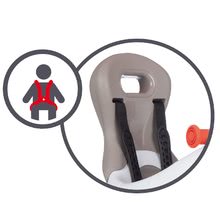 Triciclete de la 10 luni - Tricicletă cu spătar înalt Baby Balade Tricycle Red Smoby cu parasolar și roți EVA roșie de la 10 luni_4