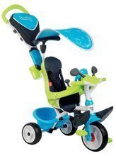 Tricycle à partir de 10 mois - Tricycle avec housse Baby Driver Comfort Blue Smoby s EVA roues et une commande intuitive bleue_2