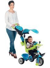 Tricikli od 10. meseca - Tricikel s potiskom Baby Driver Comfort Blue Smoby z EVA kolesi in intuitivnim obvladovanjem moder_5