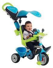 Tricicli dai 10 mesi - Triciclo con sedile foderato Baby Driver Comfort Blue Smoby con ruote in EVA e controllo intuitivo blu_5