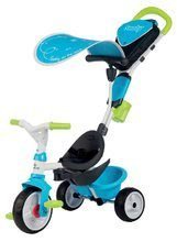 Tricikli od 10. meseca - Tricikel s potiskom Baby Driver Comfort Blue Smoby z EVA kolesi in intuitivnim obvladovanjem moder_3