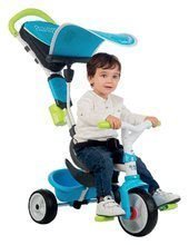 Tricicli dai 10 mesi - Triciclo con sedile foderato Baby Driver Comfort Blue Smoby con ruote in EVA e controllo intuitivo blu_4