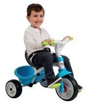 Tříkolky od 10 měsíců - Tříkolka s potahem Baby Driver Comfort Blue Smoby s EVA kolečky a intuitivním ovládáním modrá_10