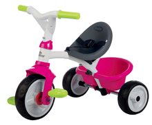 Tříkolky od 10 měsíců - Tříkolka s potahem Baby Driver Comfort Pink Smoby s EVA kolečky a intuitivním ovládáním růžová_6
