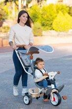 Tricikli od 10. meseca - Tricikel in voziček v enem z visokim naslonom Mickey Disney Baby Balade Plus Tricycle Smoby z zavoro in EVA kolesi od 10 mes_2