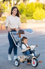 Triciclete de la 10 luni - Tricicletă și cărucior într-un singur produs cu spătar înalt Mickey Disney Baby Balade Plus Tricycle Smoby cu frănă și roți EVA de la 10 luni_2