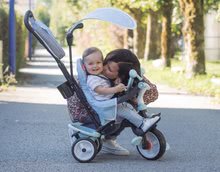 Kinderdreiräder ab 10 Monaten - Dreirad und Kinderwagen in einem mit Bremse Baby Driver Plus Blue Smoby mit EVA-Rädern und intuitiver Steuerung blau ab 10 Monaten_0